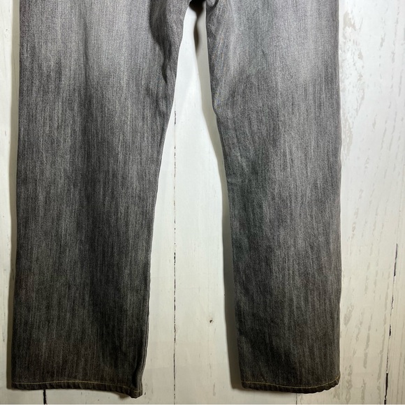 Ed Hardy Straight Leg Y2K Distressed Destroyed Embroidered Denim Jeans Size 36 - Picture 9 of 15